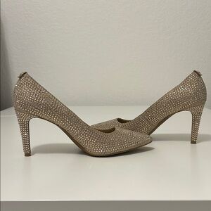 Michael Kors Glitter Pump Pale Gold 8.5M